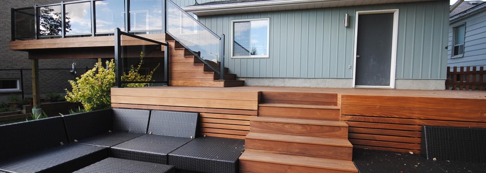 Iron Rod Deck Stairs